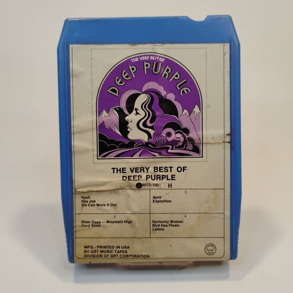 VTG Deep Purple "The Very Best of ..." 8-Track Tetragrammaton Records 8073-1001